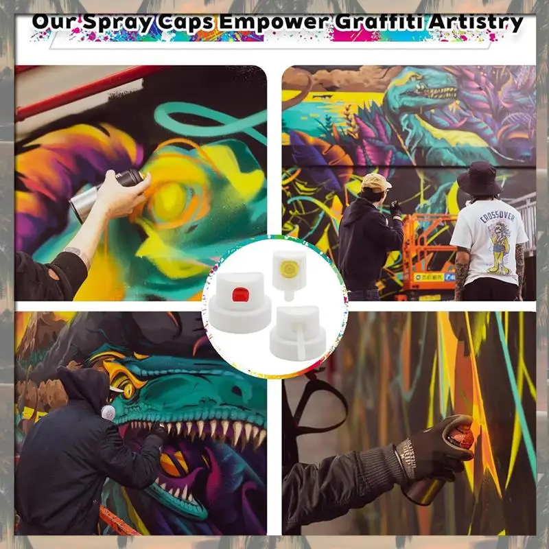 

A70U New Spray Paint Caps Nozzles Graffiti Spraypaint Caps Tips Spraybottle Nozzle Replacement