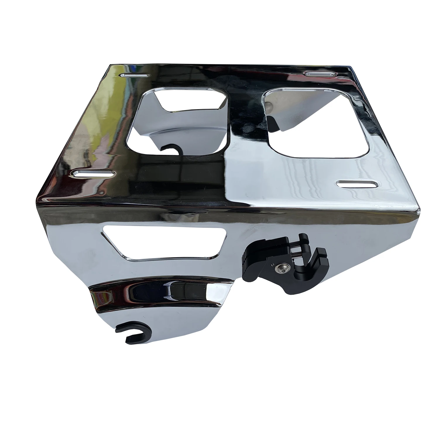 Chrome Detachable Solo Tour Pack Trunk Mounting Rack Support For Harley Touring Street Glide Road King Electra Glide 2014-2023