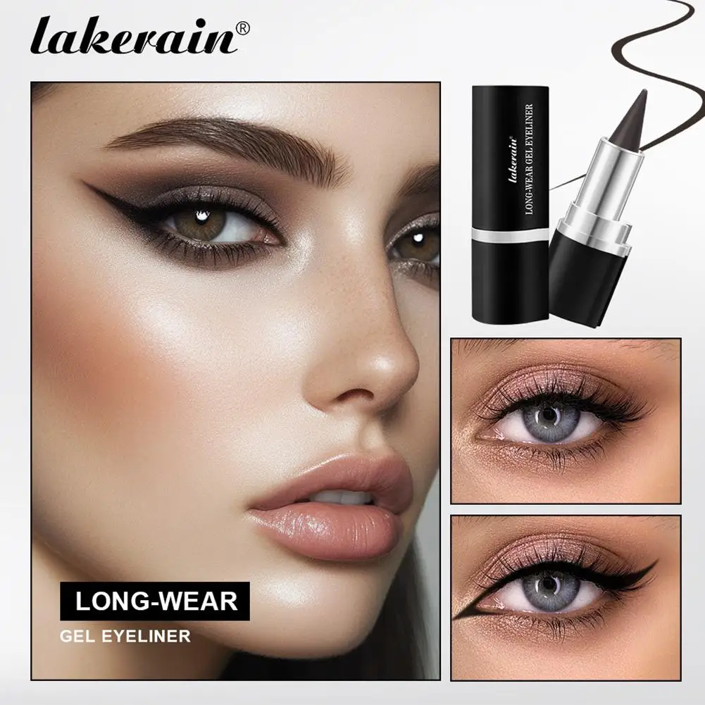 Creamy Texture Eyeliner, Fashion Personality Waterproof Smudge Drying To Gel Not Proof Sweat Easy Matte Quick L6L5