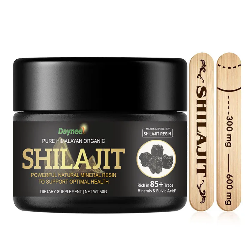 50G Shilajit Pure Himalayan 600mg Lipid Profileand Females Organic Shilajit Resin & Trace Minerals Health Immune Brain Focus