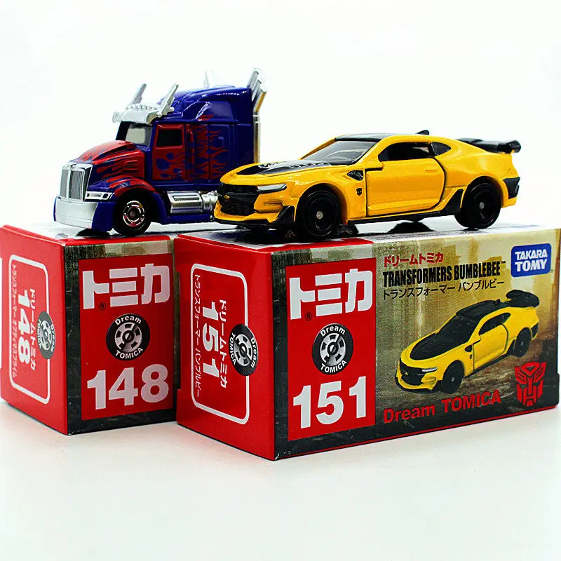 Trasformatori per TOMY Optimus Prime Bumblebee Camaro pressofusi in lega e veicoli giocattolo modello di auto modello in scala in miniatura