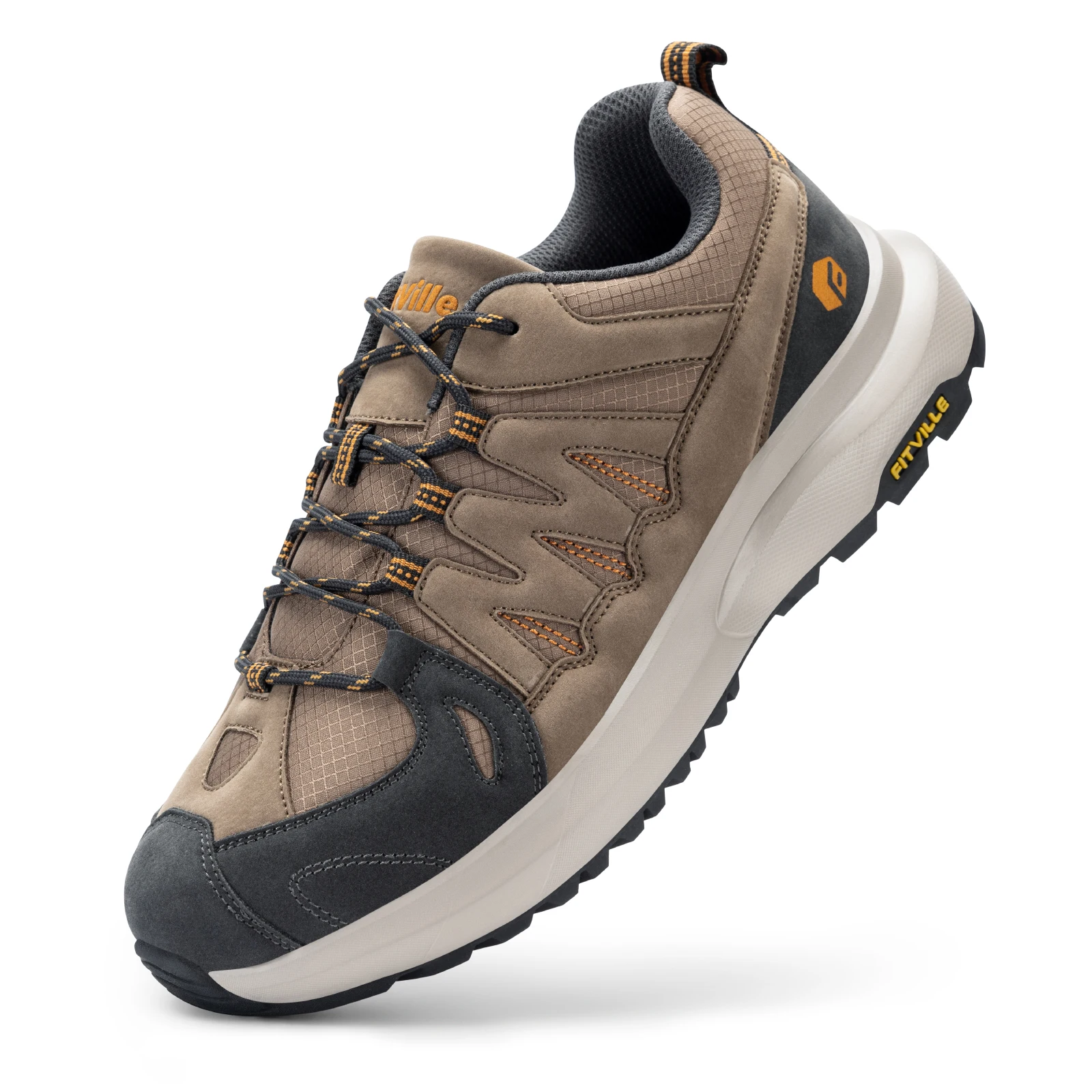 

Fittington Men's Wide Hiking Shoes For Man Go Walking Man Shoes Non-slip Trekking Trails Men's Sneakers With Arch Support