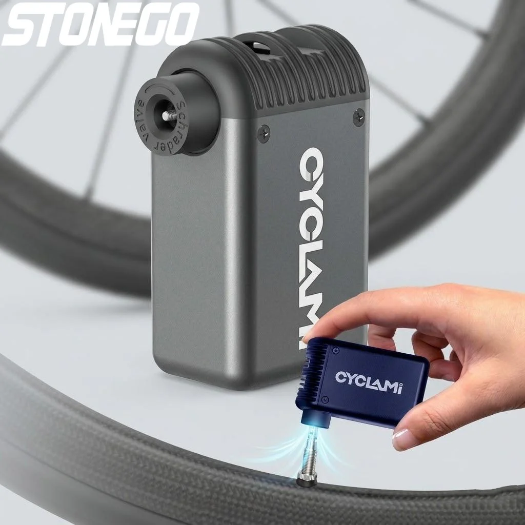 

STONEGO Portable Electric Air Pump Mini High Pressure Inflatable Pump for Bicycle Bike Accessories Cycling Sports