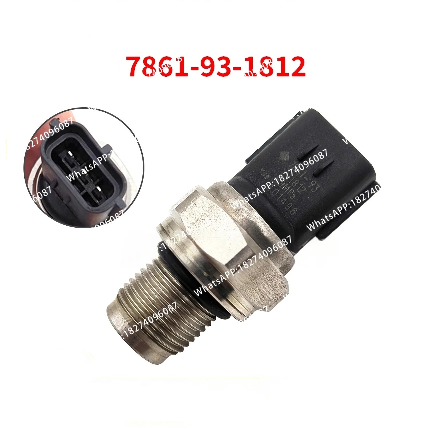 7861-93-1812 Hydraulic Pump High-Pressure Sensor for Komatsu 200/220/240/350/360-8 Excavators