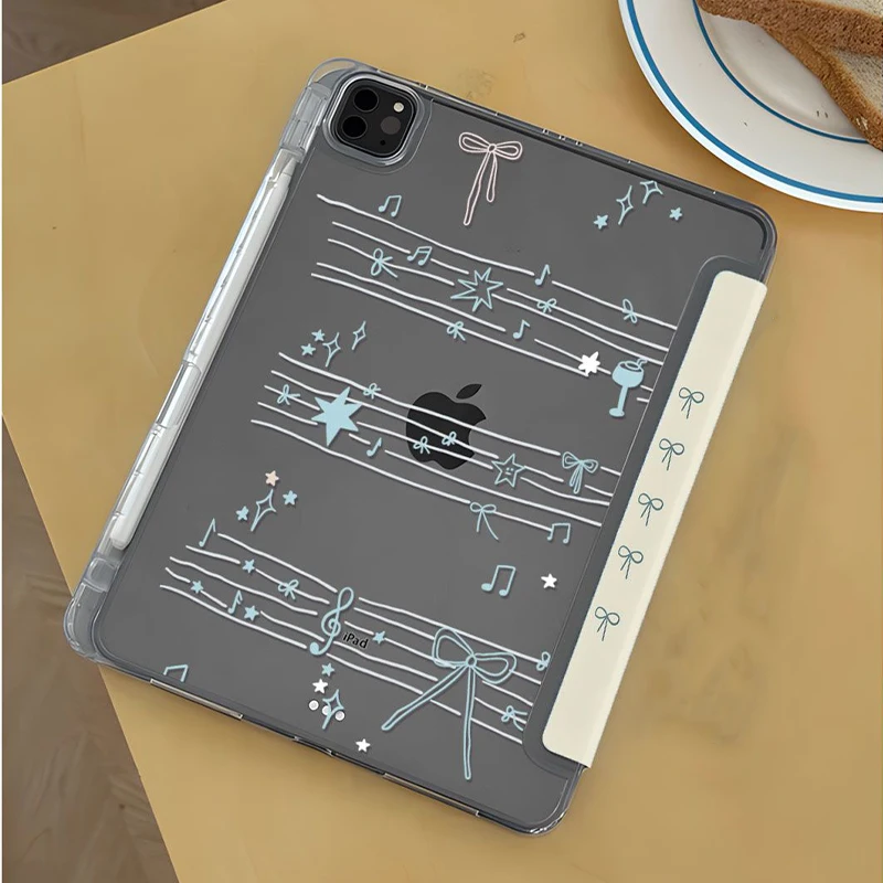 2025 New Music Puppy Note Y Fold iPad A16 Pro 11in 12.9in Case MINI5 6 7Protective Case10/9/8 Air 5 6 7 M2 M3 Protective Cover view 4