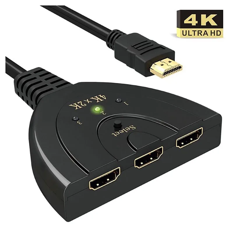 HDMI Switcher 3 port 4Kx2K 1080P AUTO Switch adapter converter