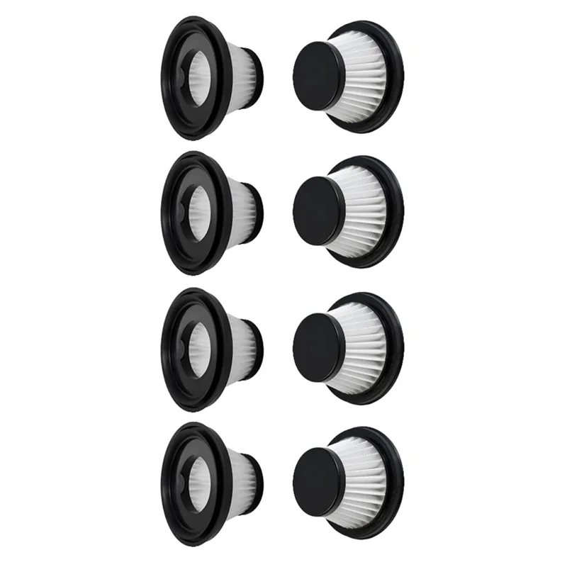 KEOL-コンパクト交換用真空フィルター、ダックコードレス掃除機用、馬力用、ダック掃除機用、8個パック