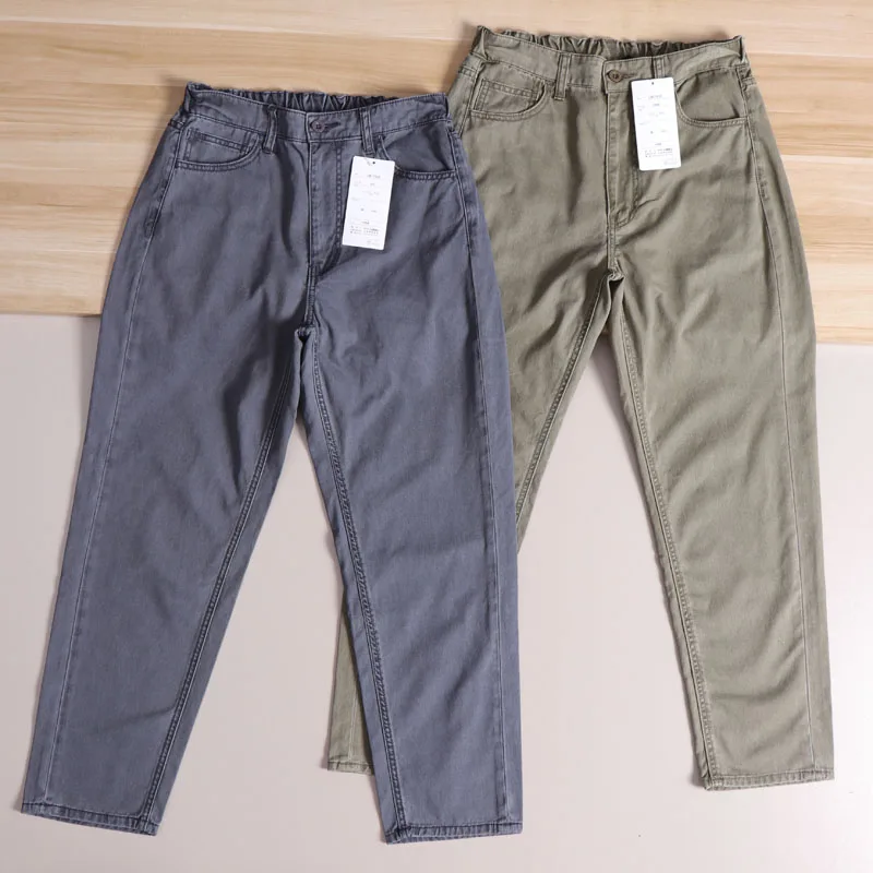 

Faionable Waed Cotton Casual Pants for Men Loose Fit Breathable All-Match Autumn Winter Soft And Comfortable Men's Trousers