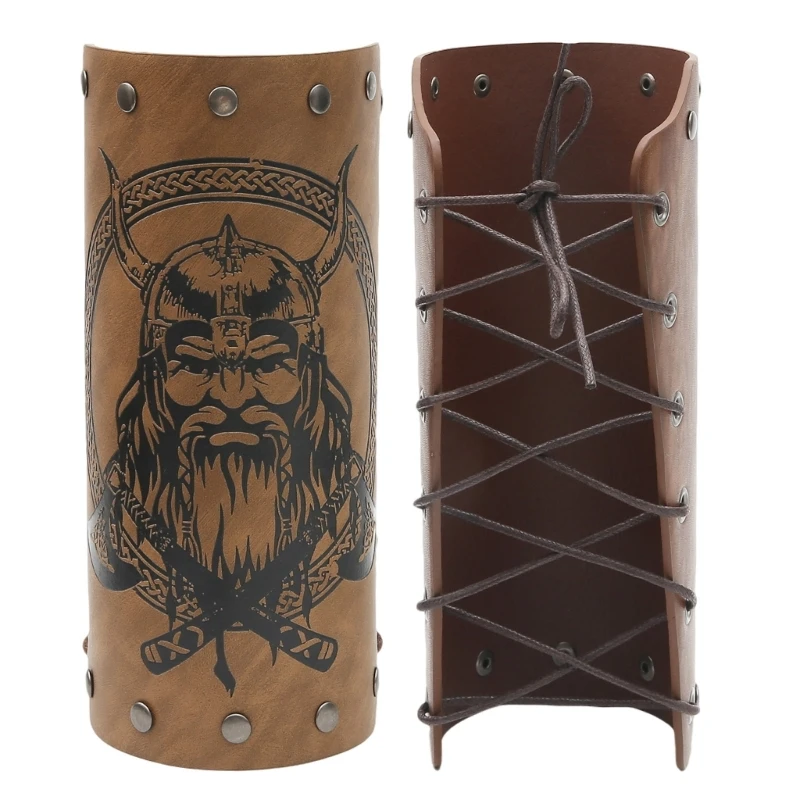 

Исторические наручники для взрослых, косплей, вечерние тисненые рыцарские рукавицы, наручи, маскарадный костюм, повязка, Прямая