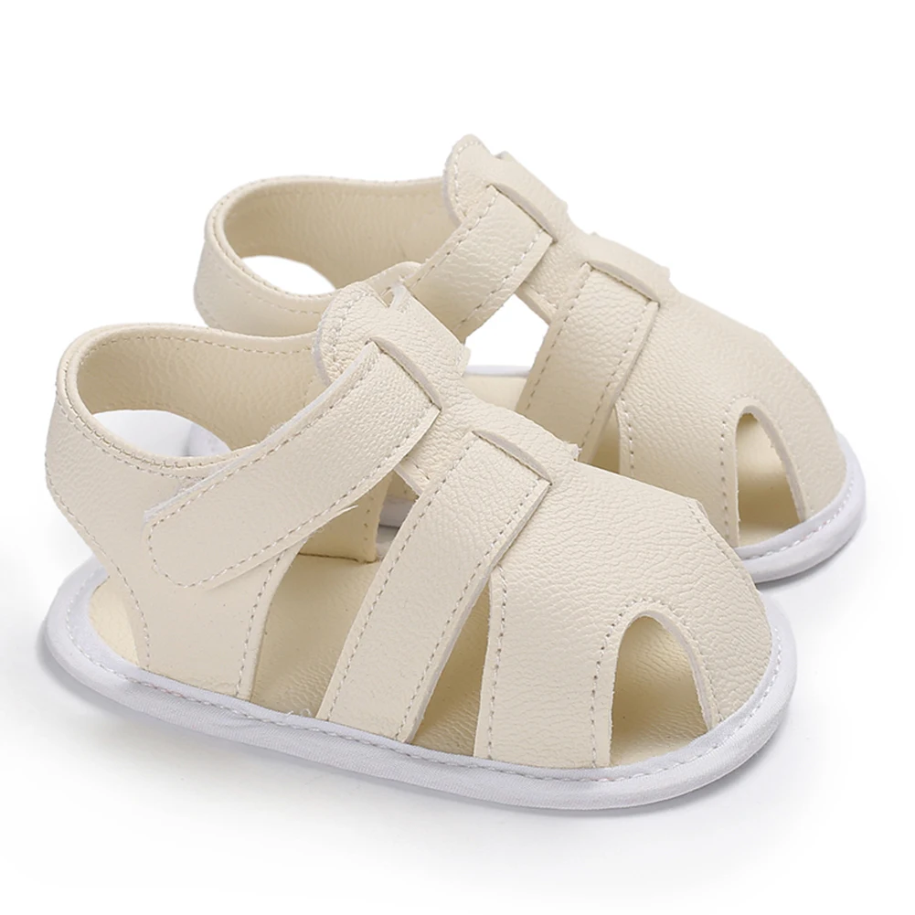 Boys Girls Summer Sandals Closed-Toe Anti-Slip Rubber Sole Toddler First Walkers Shoes