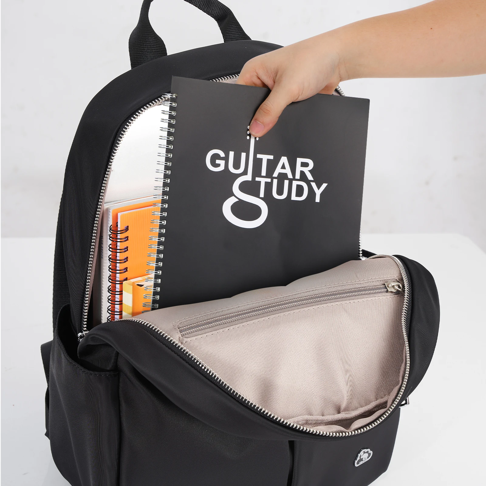 

Six-Line Guitar Tab Notebook Music Manuscript Paper Chord Book Waterproof PP Cover Coil Design Outdoor Memo Bass