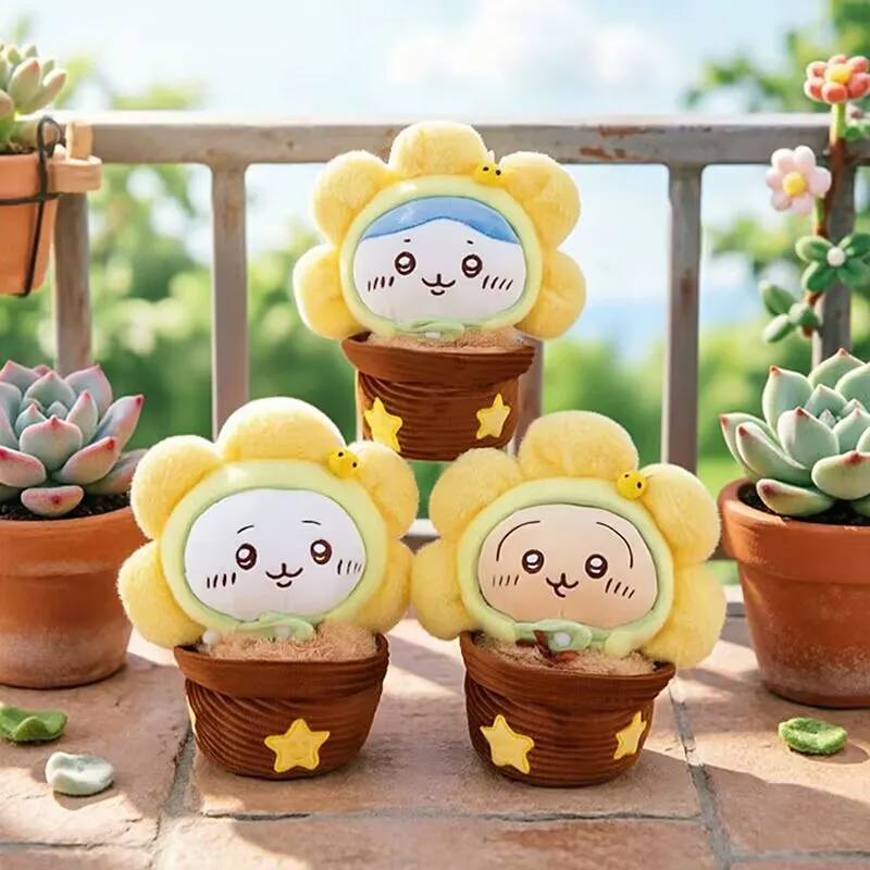 

Chiikawa Usagi Sunflower Plush Toy Cute Potted Stuffed Doll Soft Kawaii Bunny Perfect Gift for Fans & Kids Home Decor Pillow