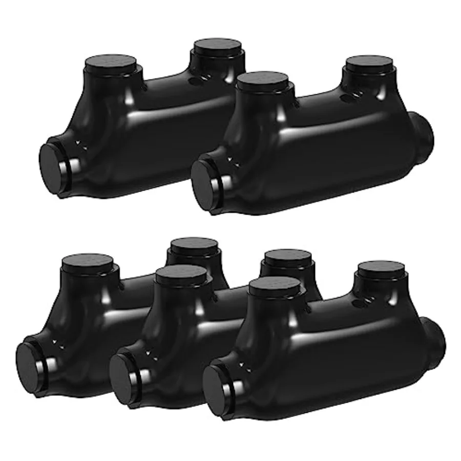 

Insulated Inline Splice Connector 2/0-6 Gauge Wire Connectors Aluminum to Copper Wire Connectors 3/16" Slotted Allen Hex Insula