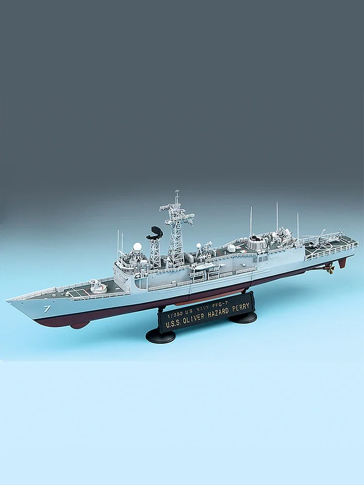 Academy Assembled Ship Model Kit 14102 American Perry-class FFG-7 Missile Frigate 1/350