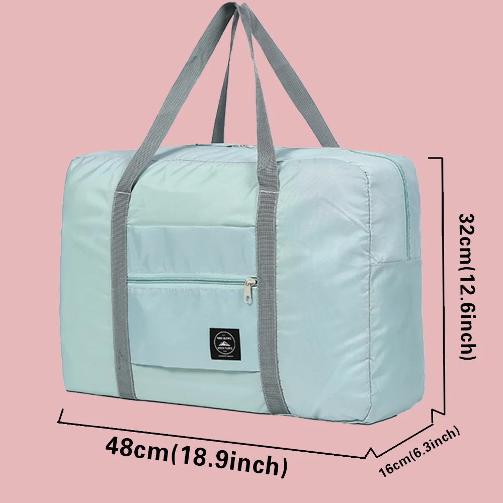 Sacs de voyage de grande capacité pour hommes et femmes, sac de voyage pour organiser vêtements, sacs de rangement pour femmes, sac à main série fleur bleue papillon