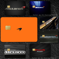 M-mcLarens logo  Stickers  Holographic Sticker Film Skin Cover for Credit Debit Card