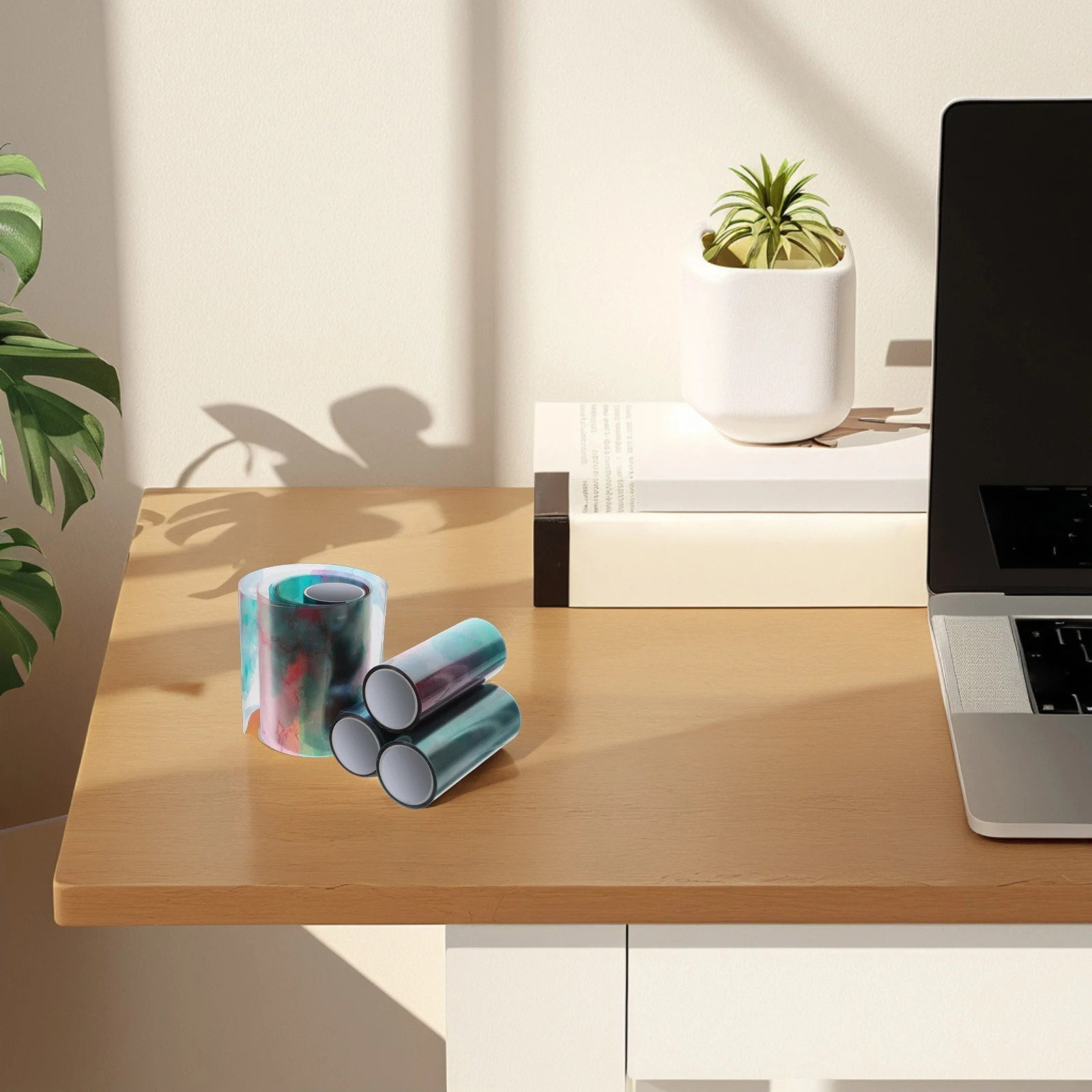 

4 Rolls Ink Smudge Tape Cute Stationary Scrapbook Pet Craft Japanese Bride Gift Wrapping Book Washi Supply Journaling