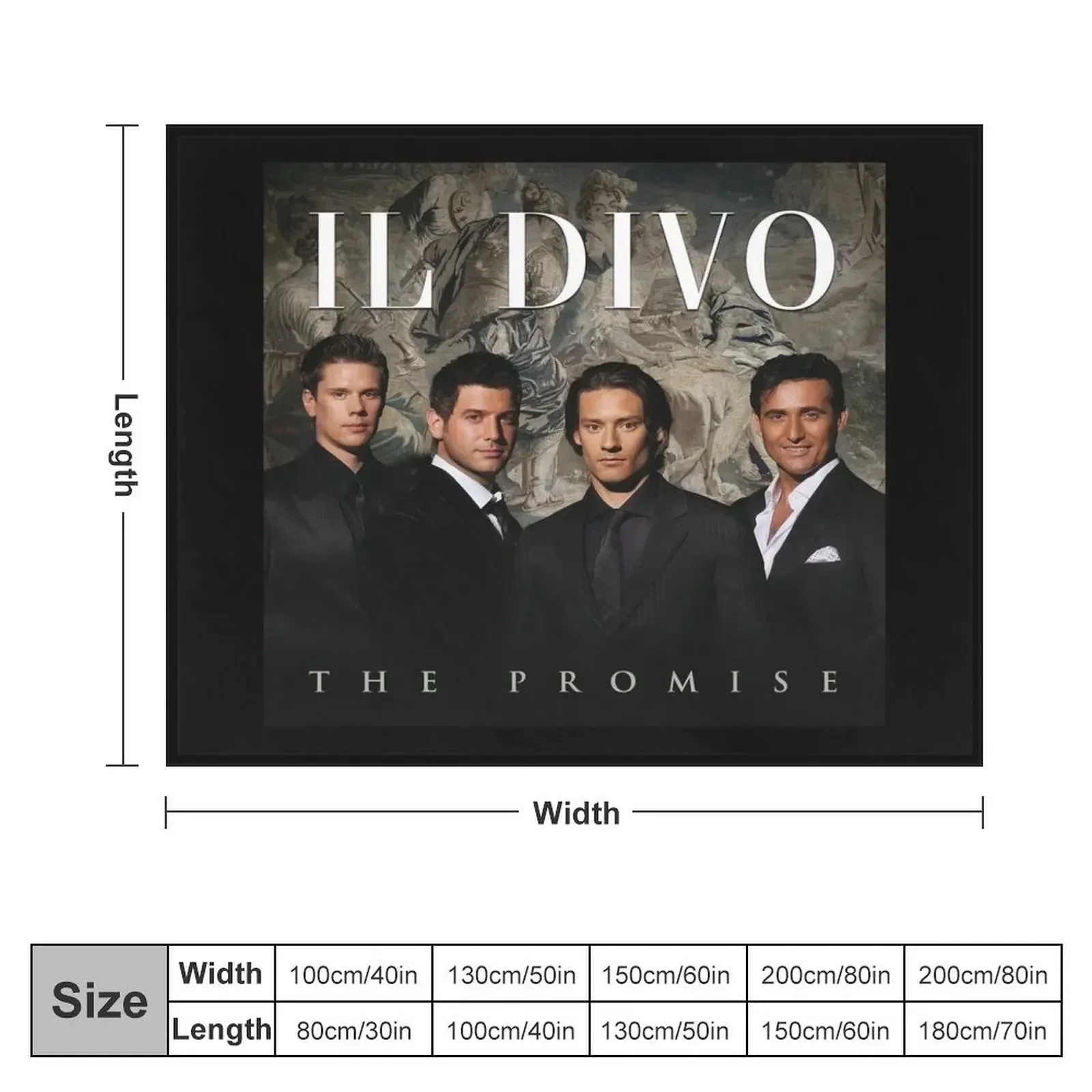 Il Divo the promise Throw Blanket Thermal Soft Plush Plaid Sleeping Bag Beautifuls Blankets