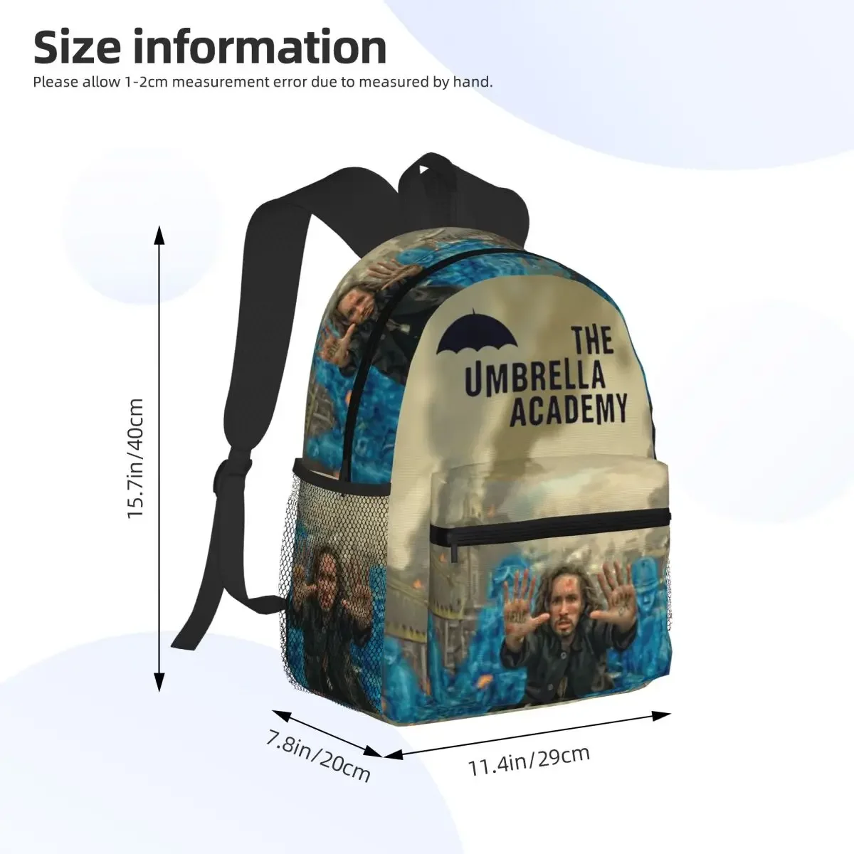 The Umbrella Academy Tv Student Backpack School Bag Hiking Travel Daypack for Men Women Fashion Bookbag Shoulder Bags