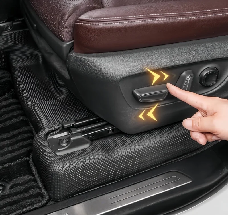 مقعد السيارة تحت وسادة مضادة للركلة مناسبة لسيارة Toyota Prado LC250 2024-2025 وسادة حماية للمقعد الأمامي من مادة TPE ملحقات معدلة #6