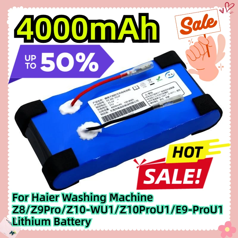 

For Haier Washing Machine Z8/Z9Pro/Z10-WU1/Z10ProU1/E9-ProU1 Lithium Battery
