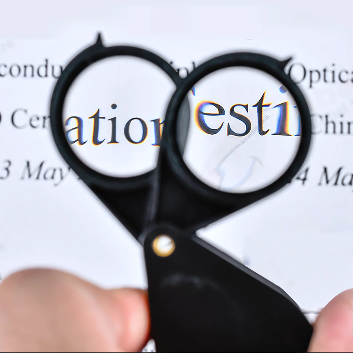 20x Folding Pocket Magnifier - Portable 2-in-1 Acrylic Lens for Coin, Stamp, Map & Jewelry Inspection, Compact Travel Design