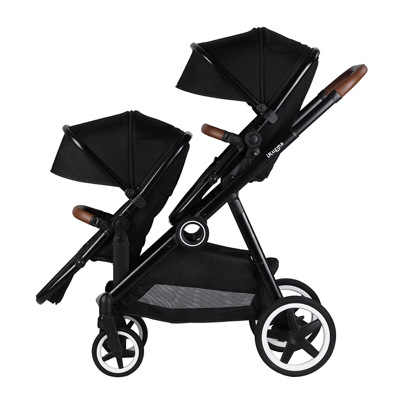 

China Suppliers Foldable Hinged Handle Good Quality Twin Stroller Side By Side