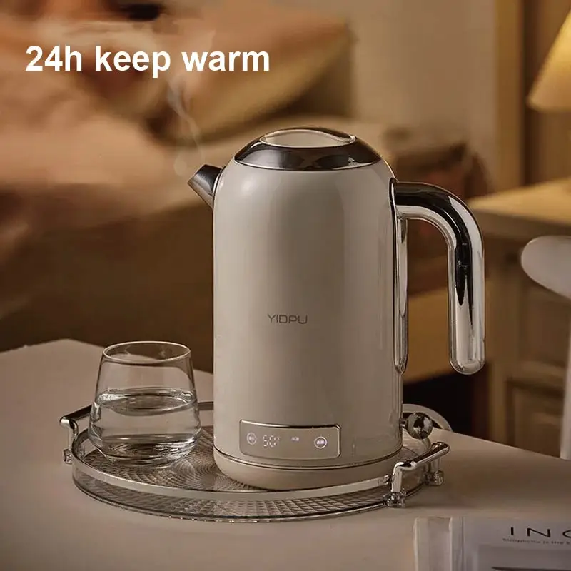 1700ml Electric Kettle 316 Stainless Steel Smart Temperature Display Fast Boil Kettle Baby Constant Temperature Kettle 1800W