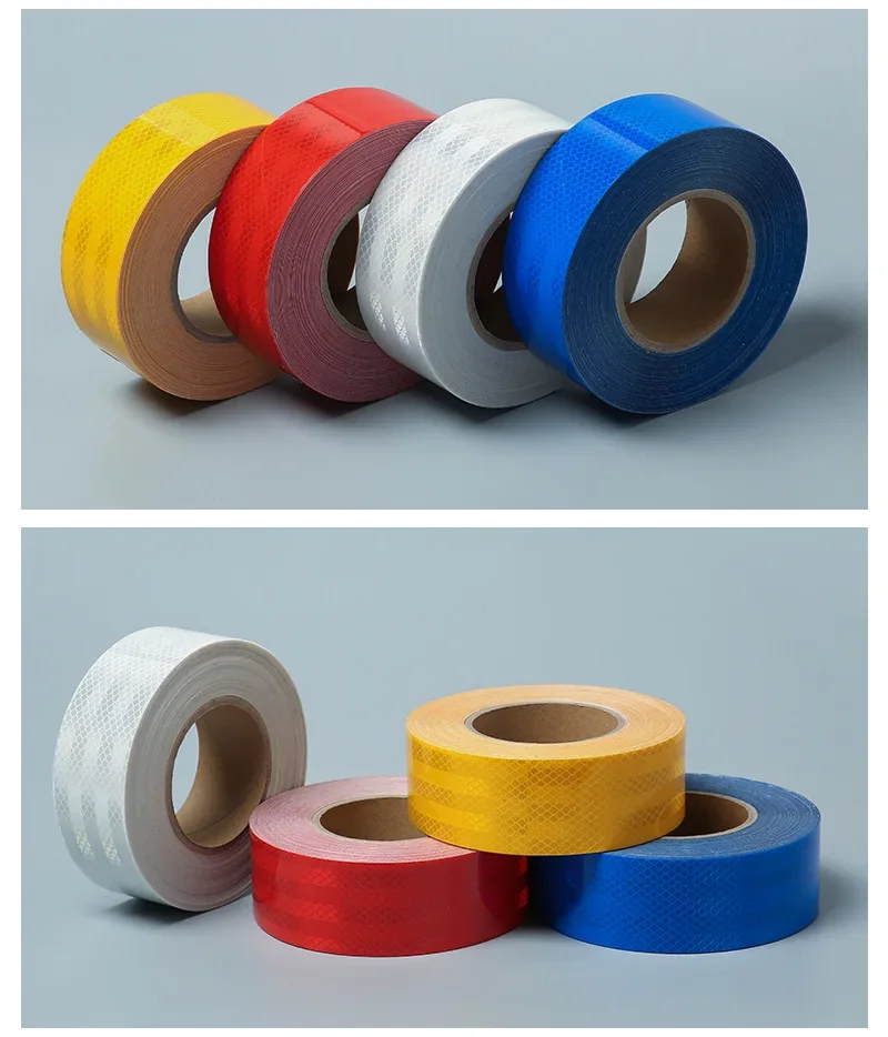 5CM*3M/Rls High Intensity Reflective Stickers Conspicuity Warning Tape For Truck Trailer Safety Accessories Tape