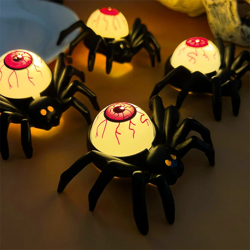 LED Candle Light Spider Skull Lamp for Home Bar Haunted House Halloween Party Decor Horror Prop Halloween Decor New Dropshipping