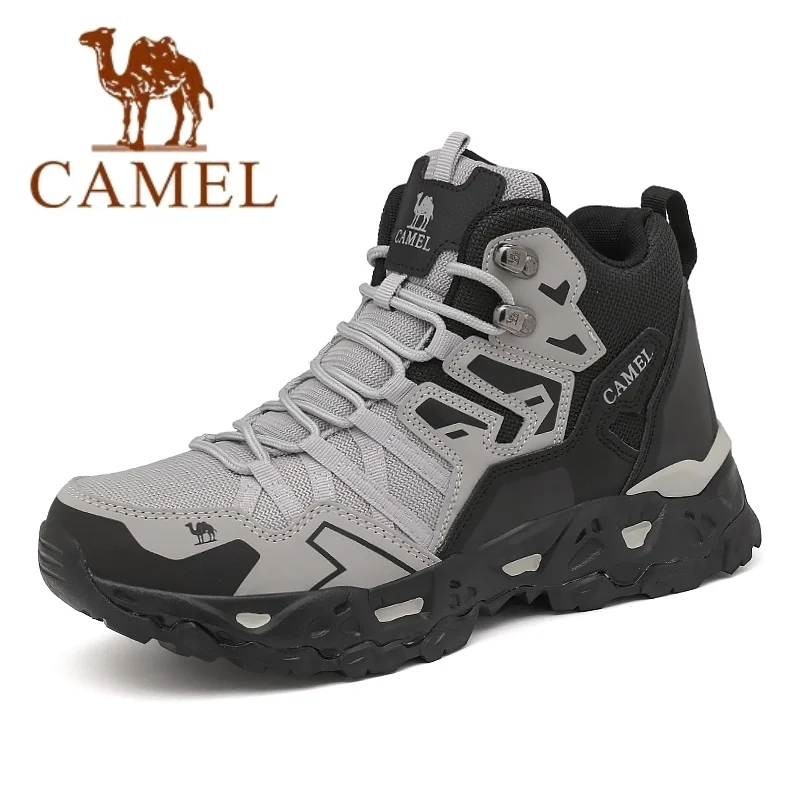 

Outdoor Climbing oes Высокий кожаный верх Водонепроницаемый нескользящий износостойкий повседневный спортивный дорожный Cotton oes для мужчин