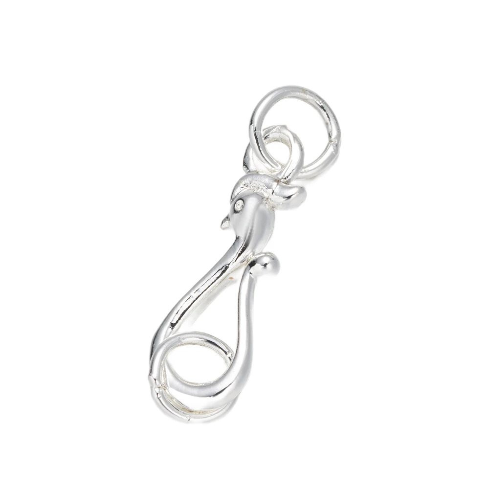 5 pz 18 K Placcato Oro Collana Catenacci Connettori Gancio con Anelli di Salto Per Il Braccialetto FAI DA TE Creazione di Gioielli Forniture Accessori Artigianato