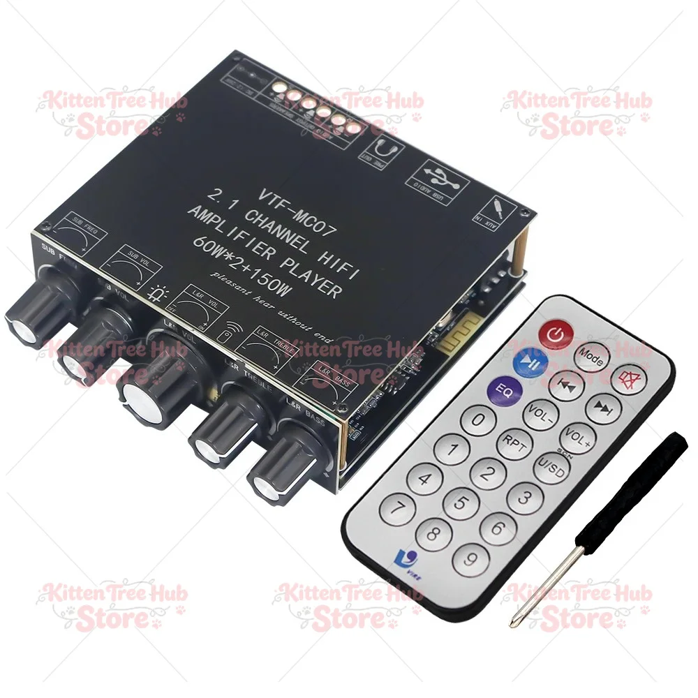 Sound Card 2.1 Channel Audio Equalizer Class D Amp Module