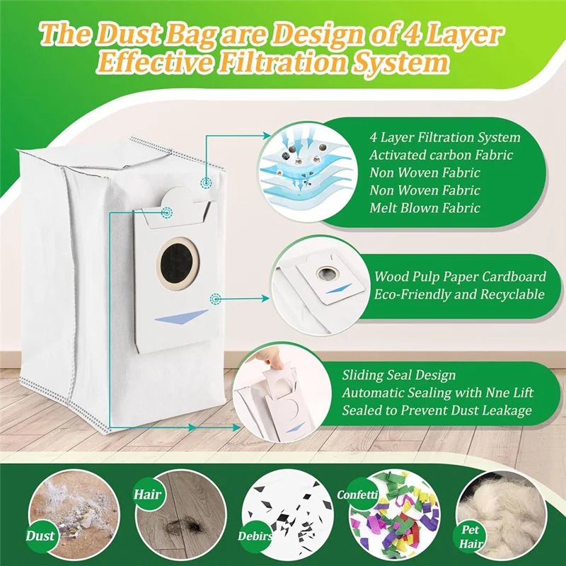 BAAO-For ECOVACS DEEBOT T30S AI Care/T30S AI/T30S PRO/T30S Replacement Parts Accessories Kit For Vacuum Cleaner