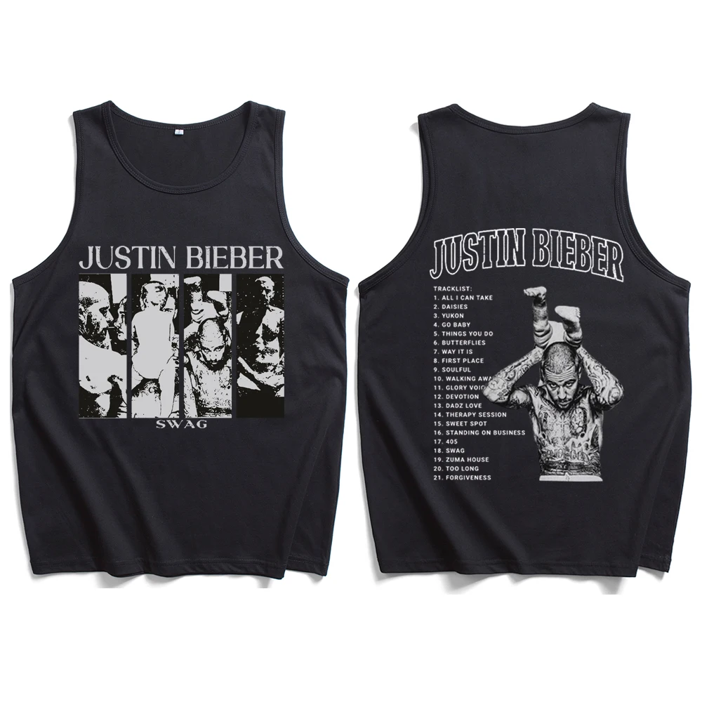 

Justin-Bieber Swag 2025 Tank Tops Vest Cousins Beach Shirt Casual Sleeveless Fans Gift T-shirt