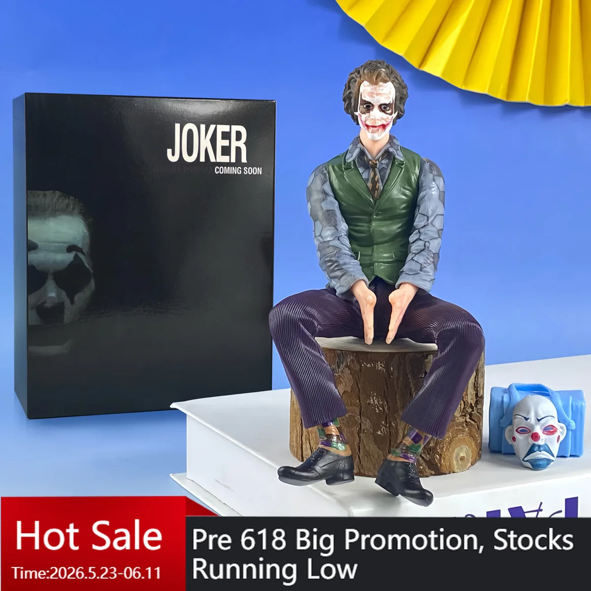 Heath Ledger Joker The Dark Knight Suicide Squad Action Figure PVC Model Desktop Car Roof Ornament Collectible Toy