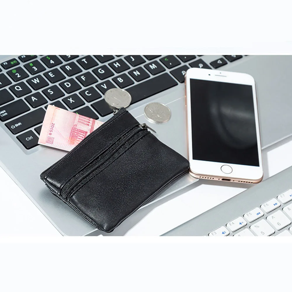 النساء الرجال محفظة نسائية للعملات المعدنية الرجال حقيبة صغيرة المحفظة تغيير المحافظ سستة أكياس المال الأطفال محافظ صغيرة جلدية مفتاح حامل أكياس Carteira