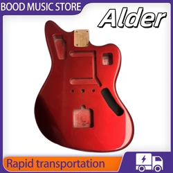 Red Electric Guitar Body Alder Wood Jaguar Style Metal Orange Red