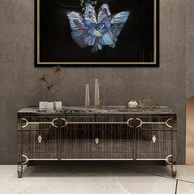 

N Simple Retro Bedroom Bed End Cabinet Italian Creative High Storage Light Luxury Decorative Cabinet