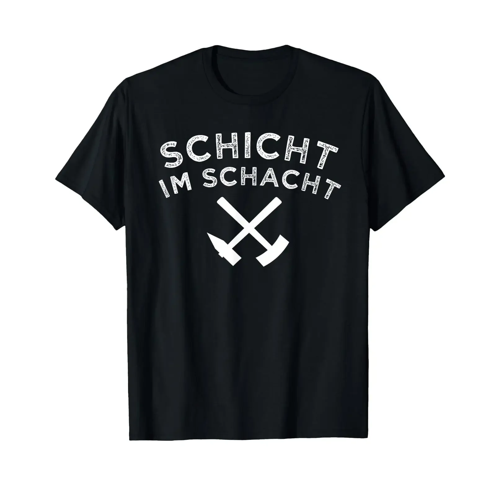 Shift in the shaft End of mining Miner T shirt vintage Washed Slightly homme Comfortable Versatile Stylish Breathable fashion