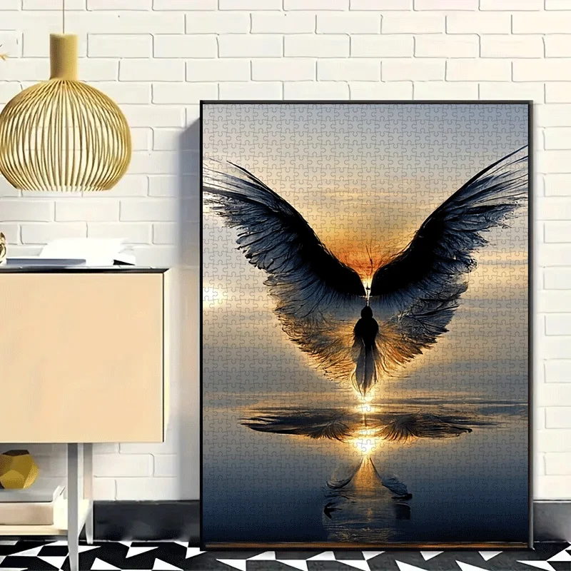 Puzzle Skrzydła Anioła 1000 elementów Duże Puzzle Zabawka Gra dla Dorosłych Prezent Gra Interaktywna dla Rodziny Puzzle DIY Dekoracja Domu