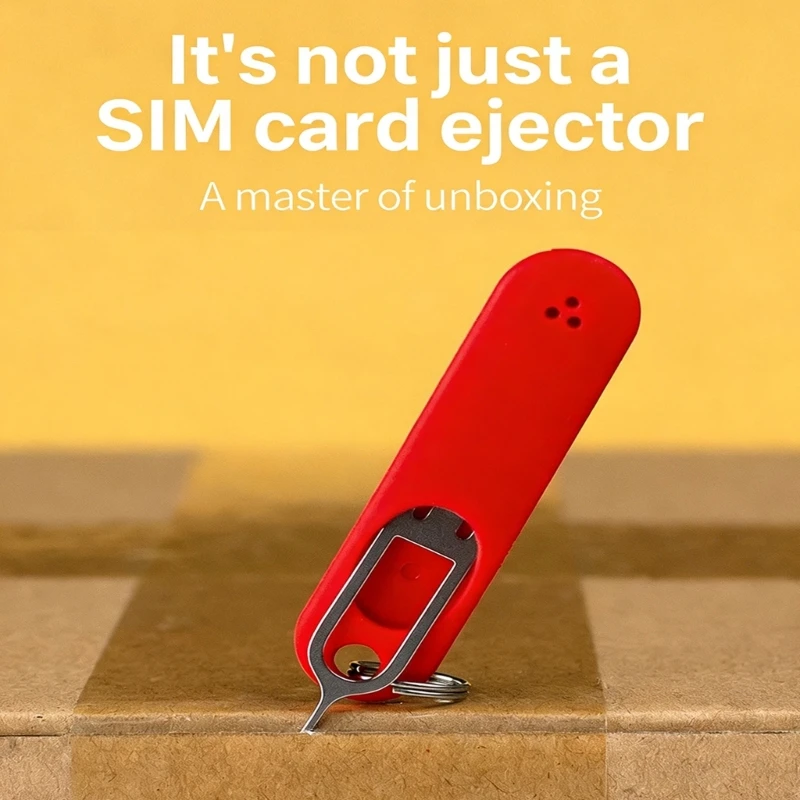 

6pcs SIMs Card Ejector Tool With Anti Lost Silicone Protective Case For Various Smartphones SIMs Card Eject Pin Needle F19E