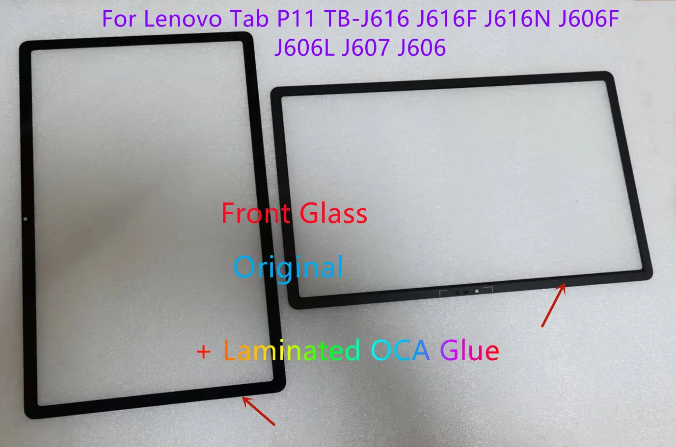 

Новое 11-дюймовое переднее стекло сенсорного экрана для Lenovo Tab P11 TB-J606 TB-J616 J607 J616F J606F J606L J616N с клеем OCA, 100% тестирование