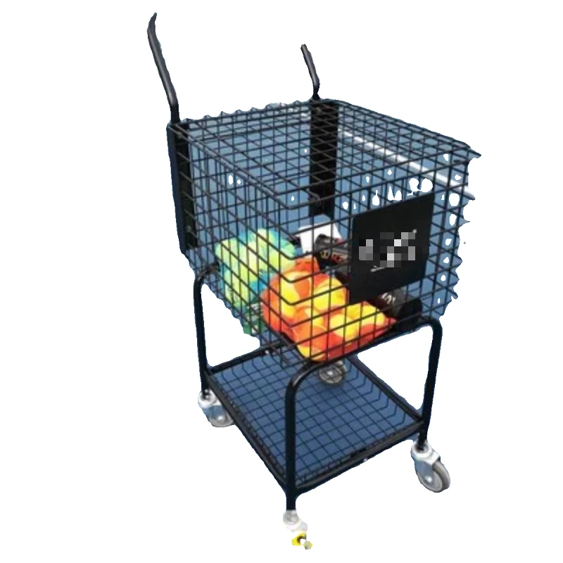 سيارة مدرب التنس AJ002 سلة تنس محمولة مع عربة بعجلات عربة بيك اب قابلة للطي 350 كبسولة