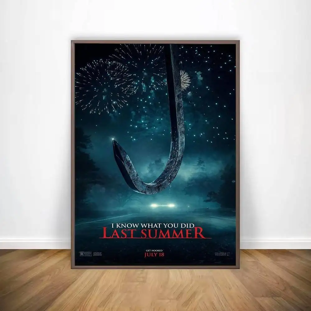 الفيلم أعرف ما فعلت في الصيف الماضي ملصق معرض يطبع ذاتية اللصق ديكور المنزل الديكور صور مطبوعة للحوائط ملصق غرفة المعيشة