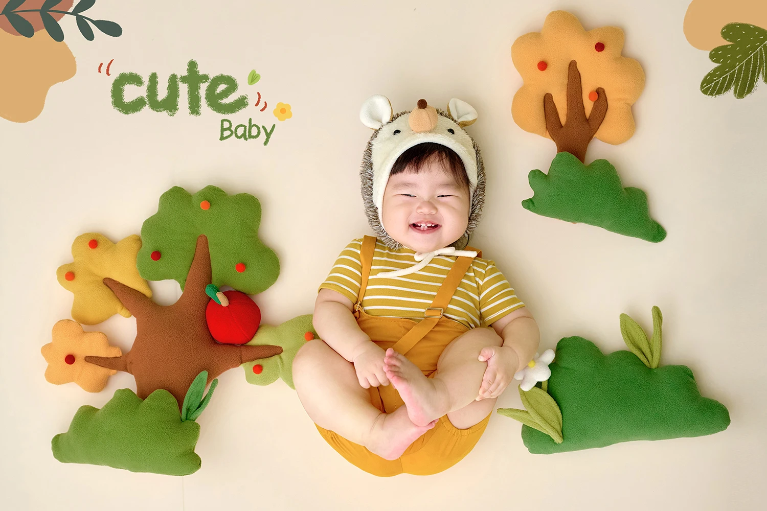 

Childrens photography clothing props hedgehog themed photography clothes baby hundred day photo studio 신생아사진 신생아