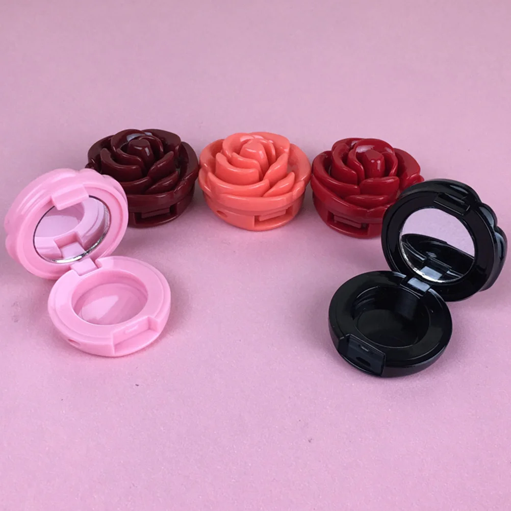 6PCS Lovely Empty Flower Shape Refillable Container Case for Beauty Lipstick Lip Balm Eyeshadow Blusher