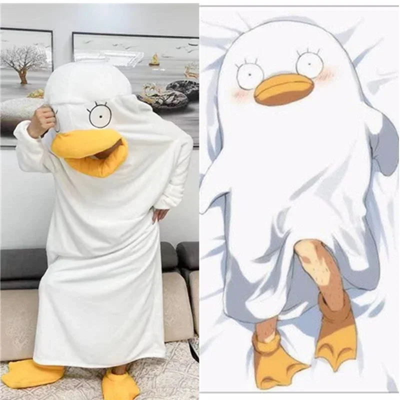 Cartoon pajamas funny Gintama Elizabeth cosplay women men sleep blanket nightgown anime sleeping bag plus size costume