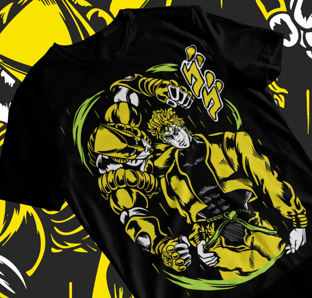 Dziwaczna przygoda Jojo Dio Brando Anime Manga T-Shirt Unisex miękka koszulka