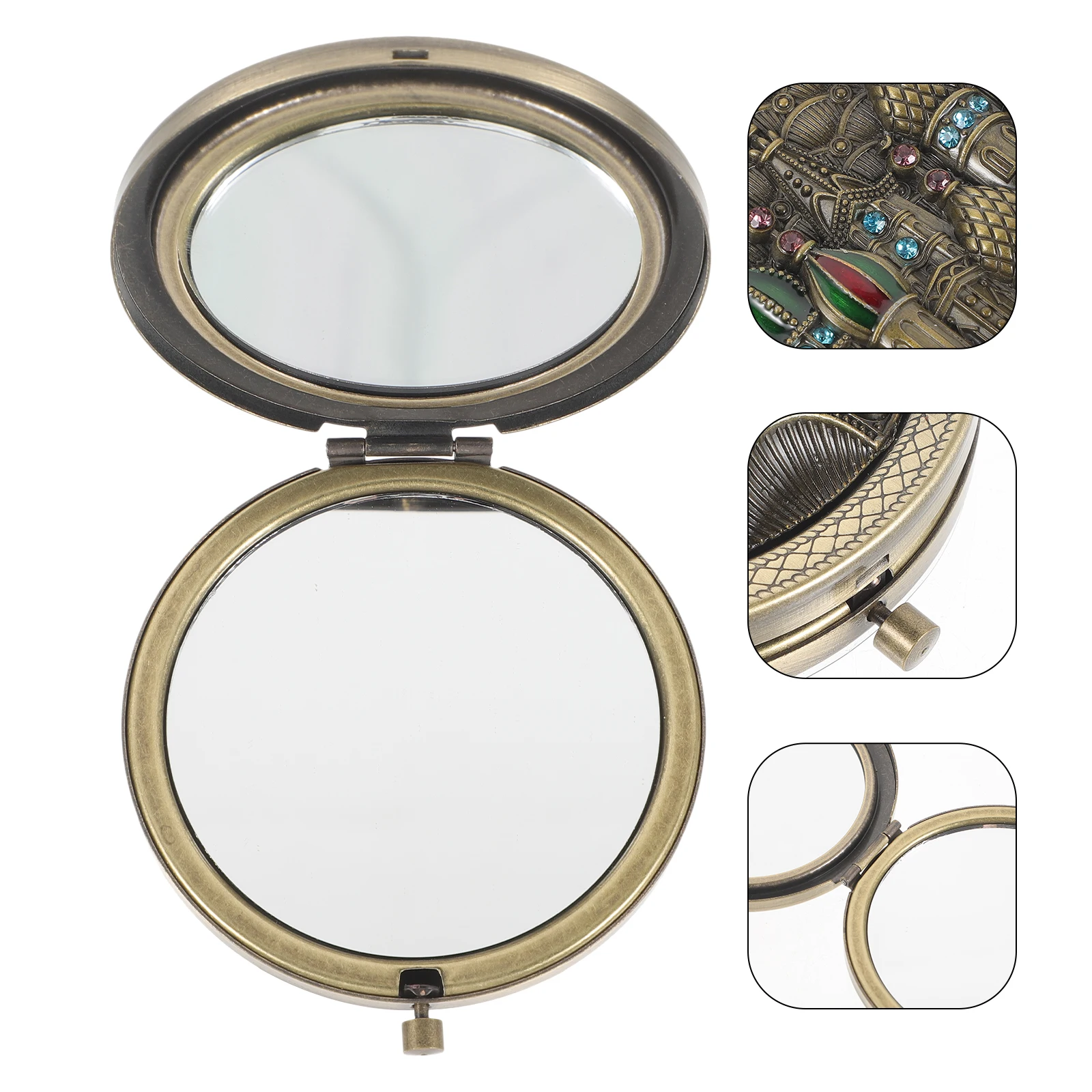 Cute Compact Mirror for Women Portable Small Hand Mirror High-Definition Reflective Surface Ideal for Travel and Daily Use